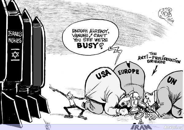 Israel Also Building Nukes - Political Cartoons about Iran 